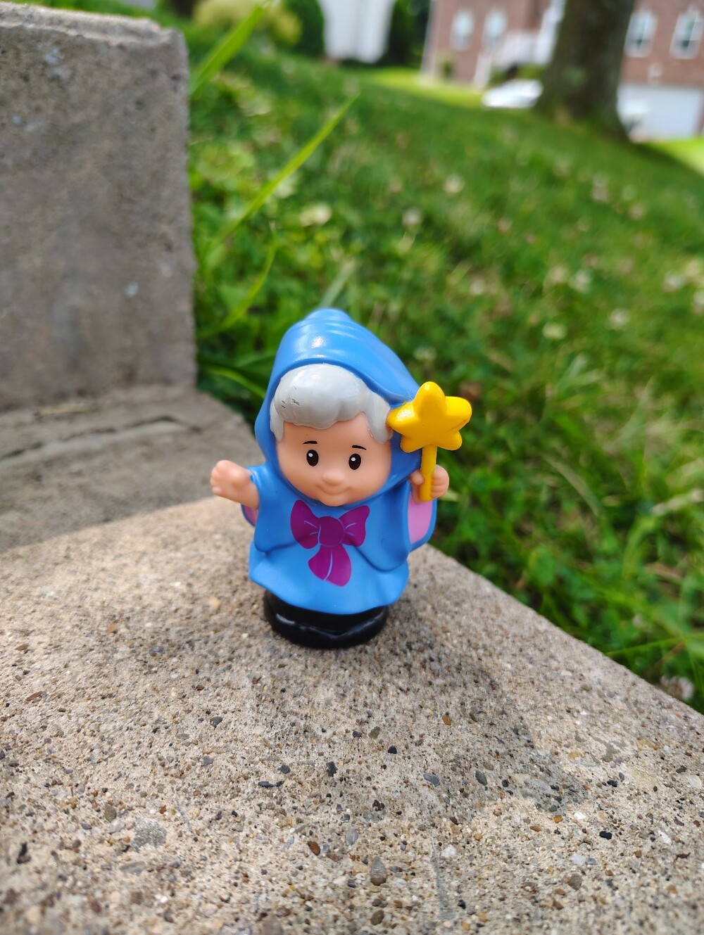 Fisher-Price Little People Disney Princess Cinderella FAIRY GODMOTHER with Wand